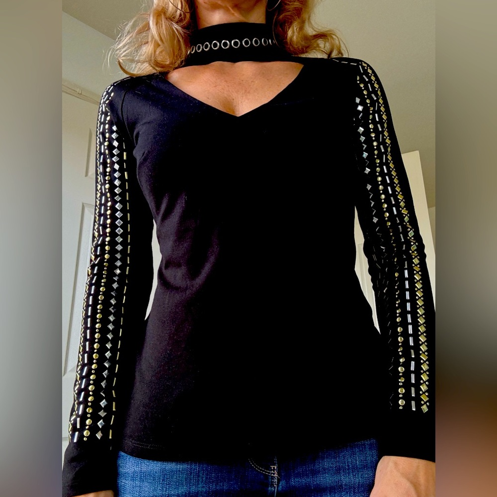 Beautiful bejeweled shirt